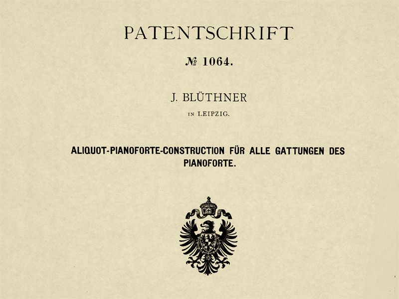 Blüthner history Aliquot