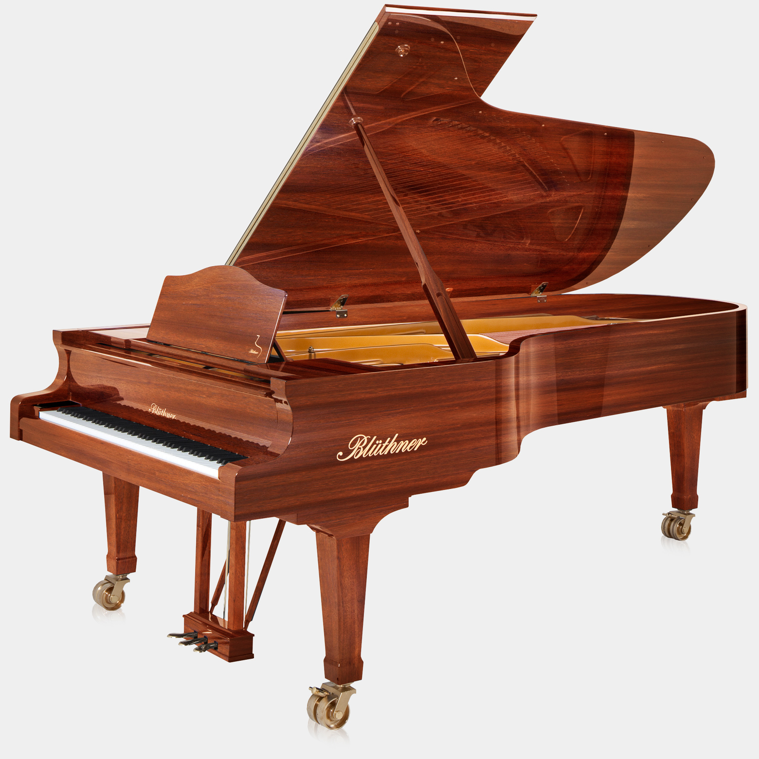 Blüthner Model 1 piano in Mahogany finish