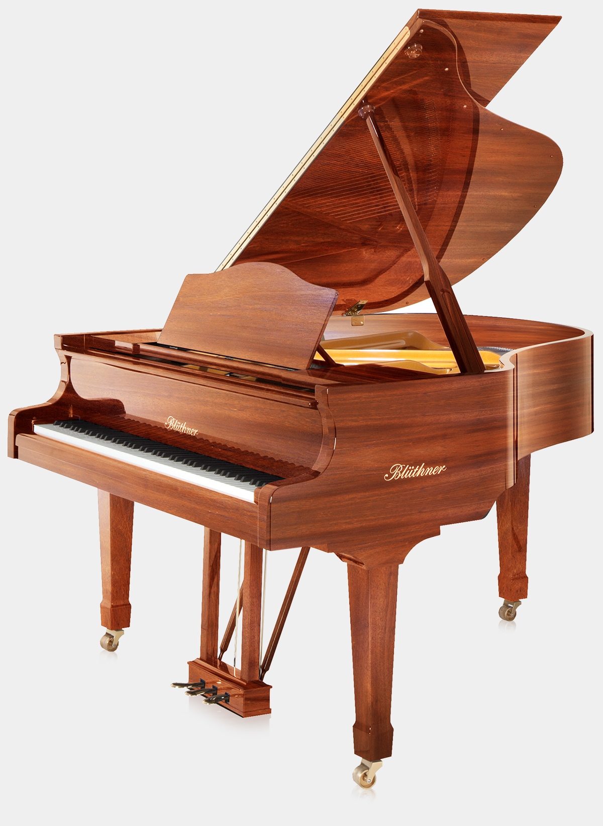 Blüthner Model 10 piano in Mahogany finish