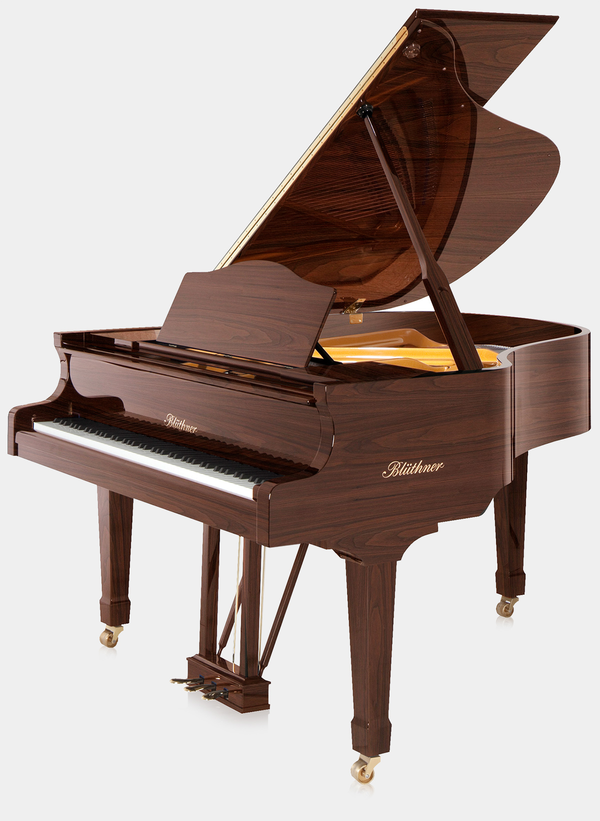 Blüthner Model 10 piano in Walnut finish