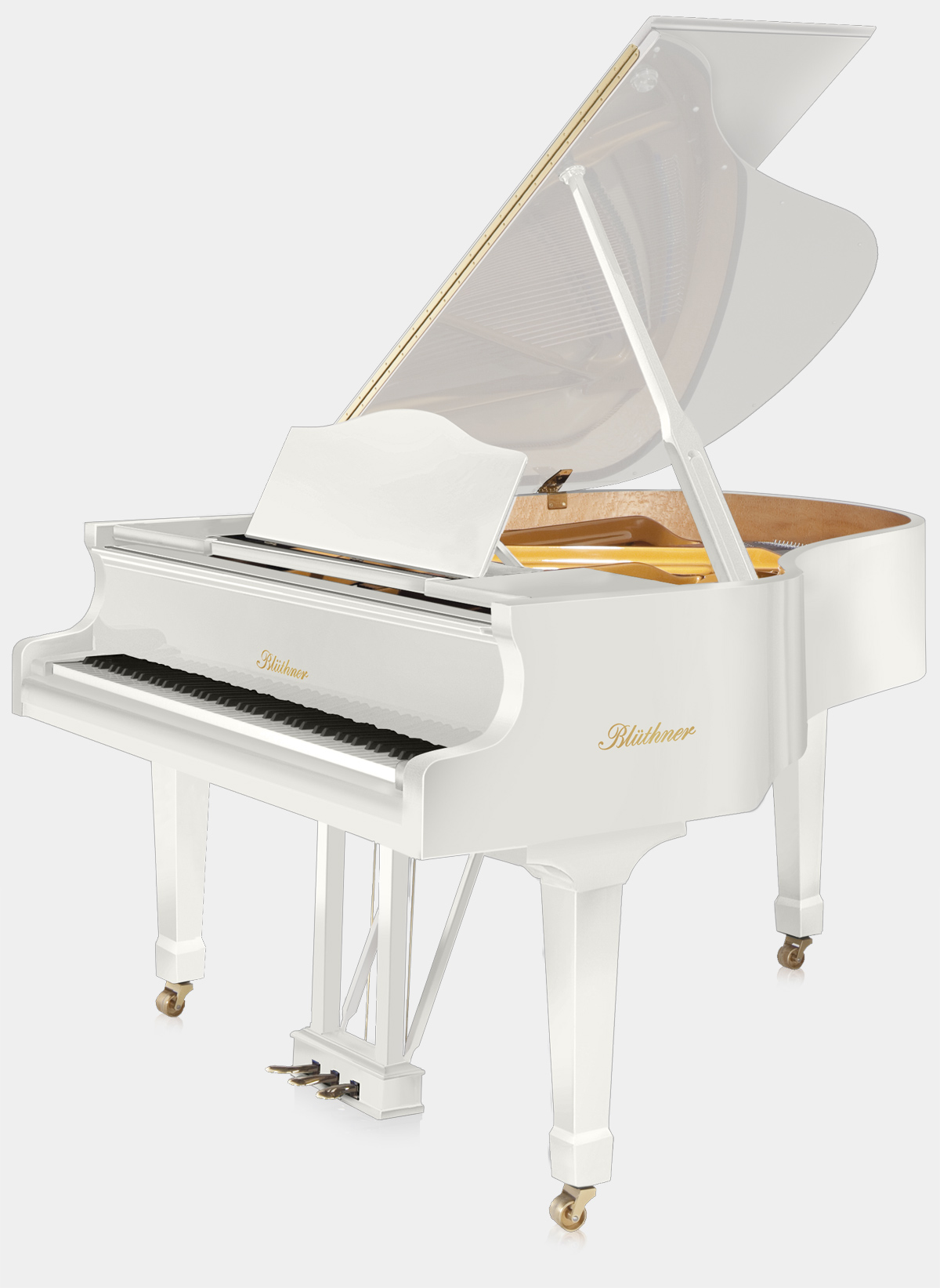 Blüthner Model 10 piano in White