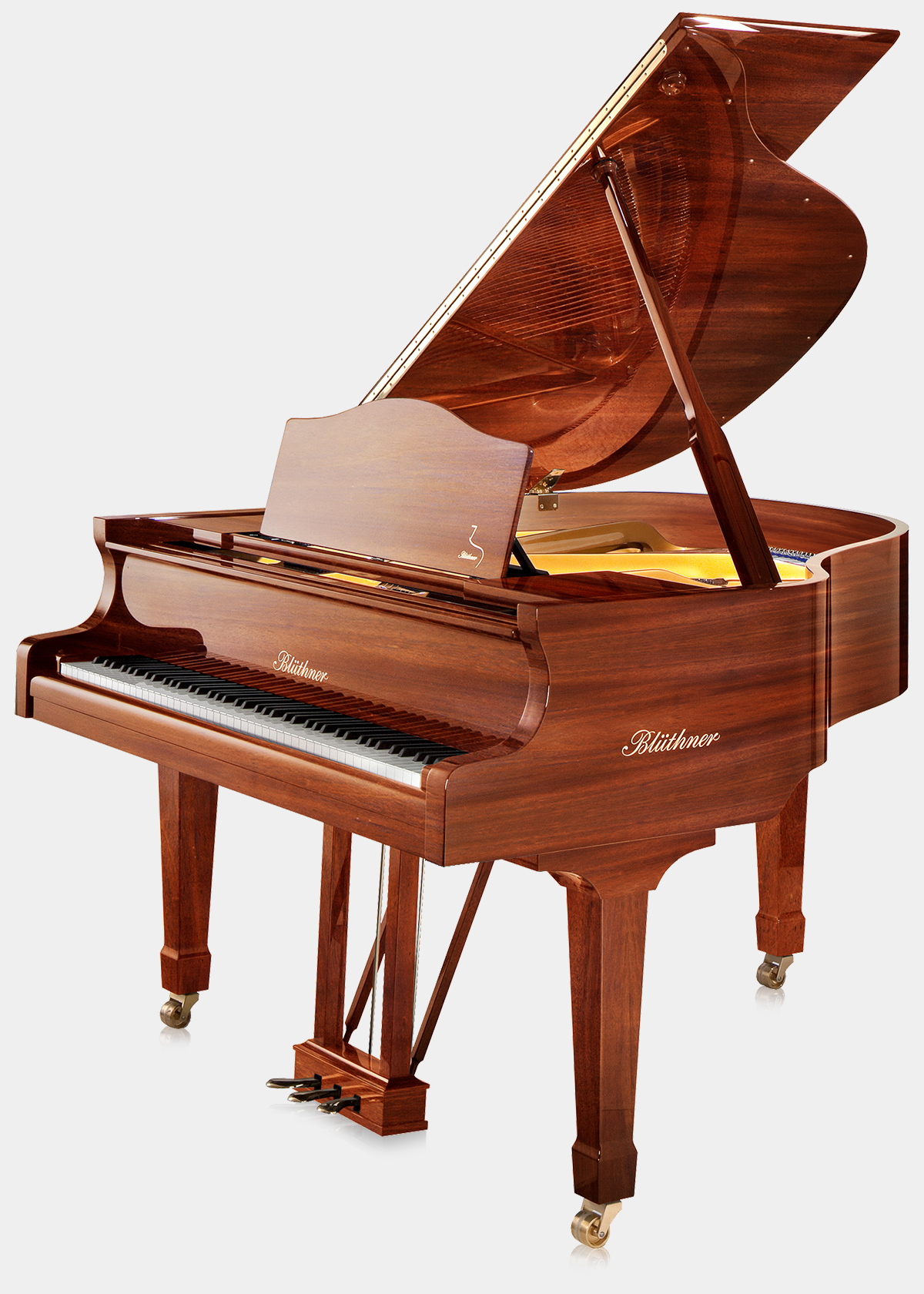 Blüthner Model 11 piano in Mahogany finish