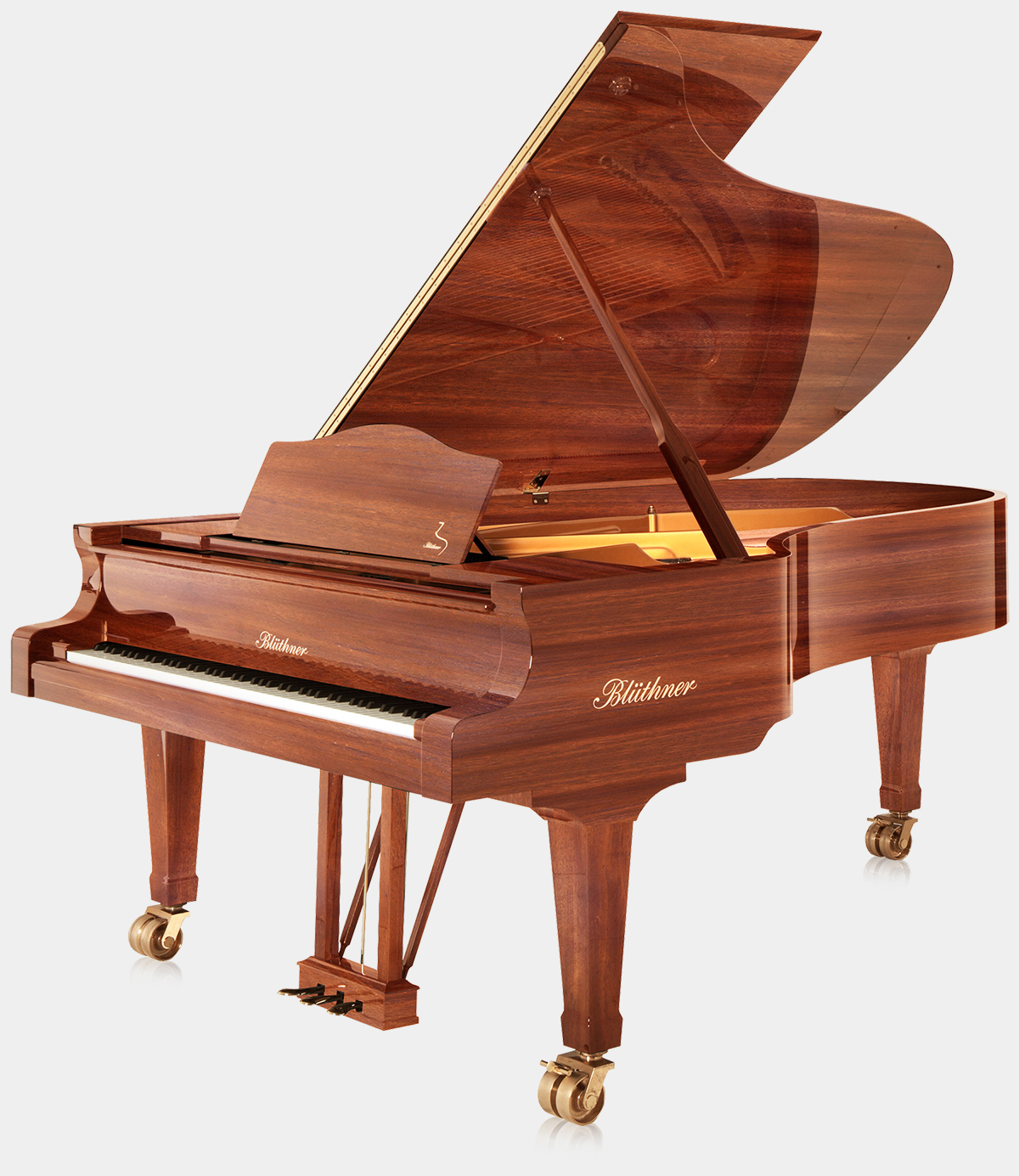 Blüthner Model 2 piano in Mahogany finish