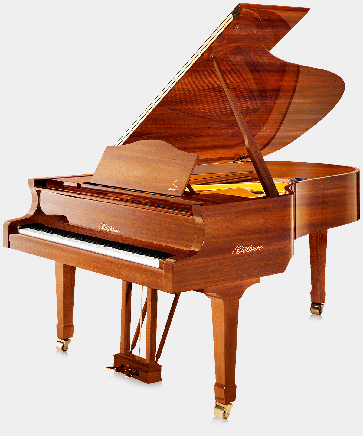 Blüthner Model 4 piano in Mahogany finish