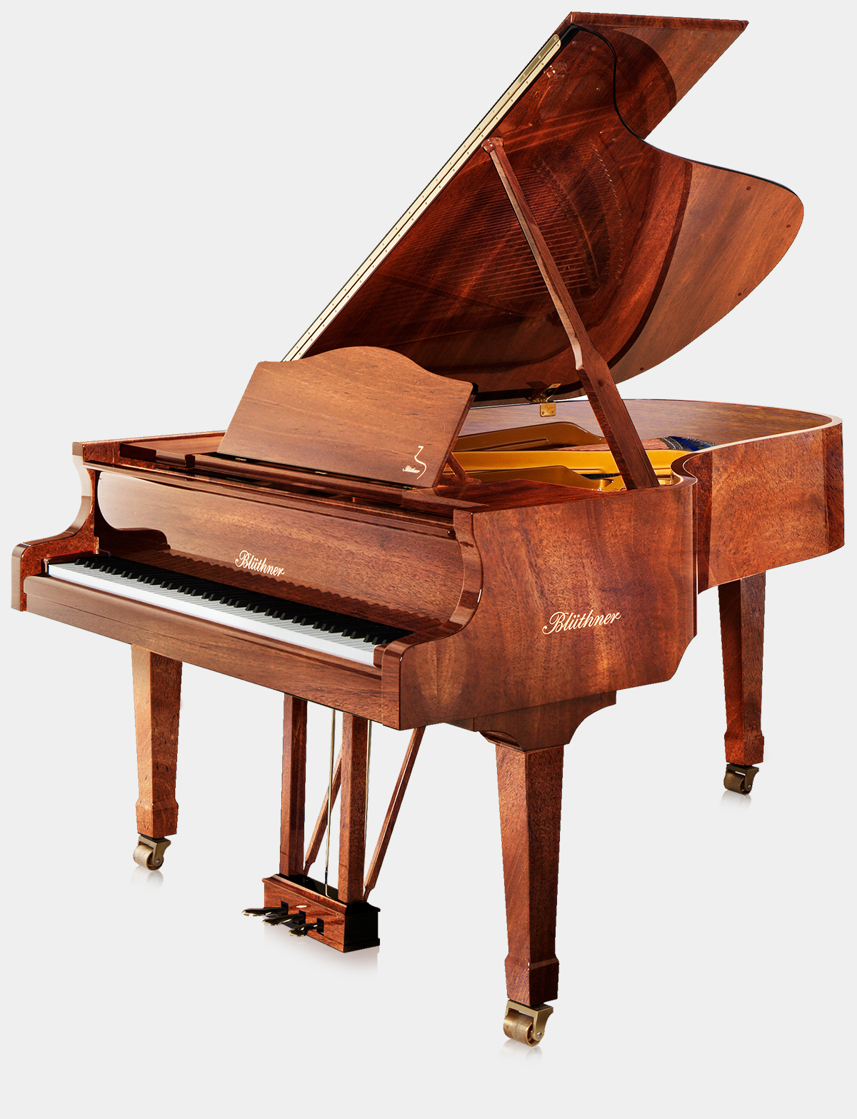 Blüthner Model 6 piano in Mahogany finish