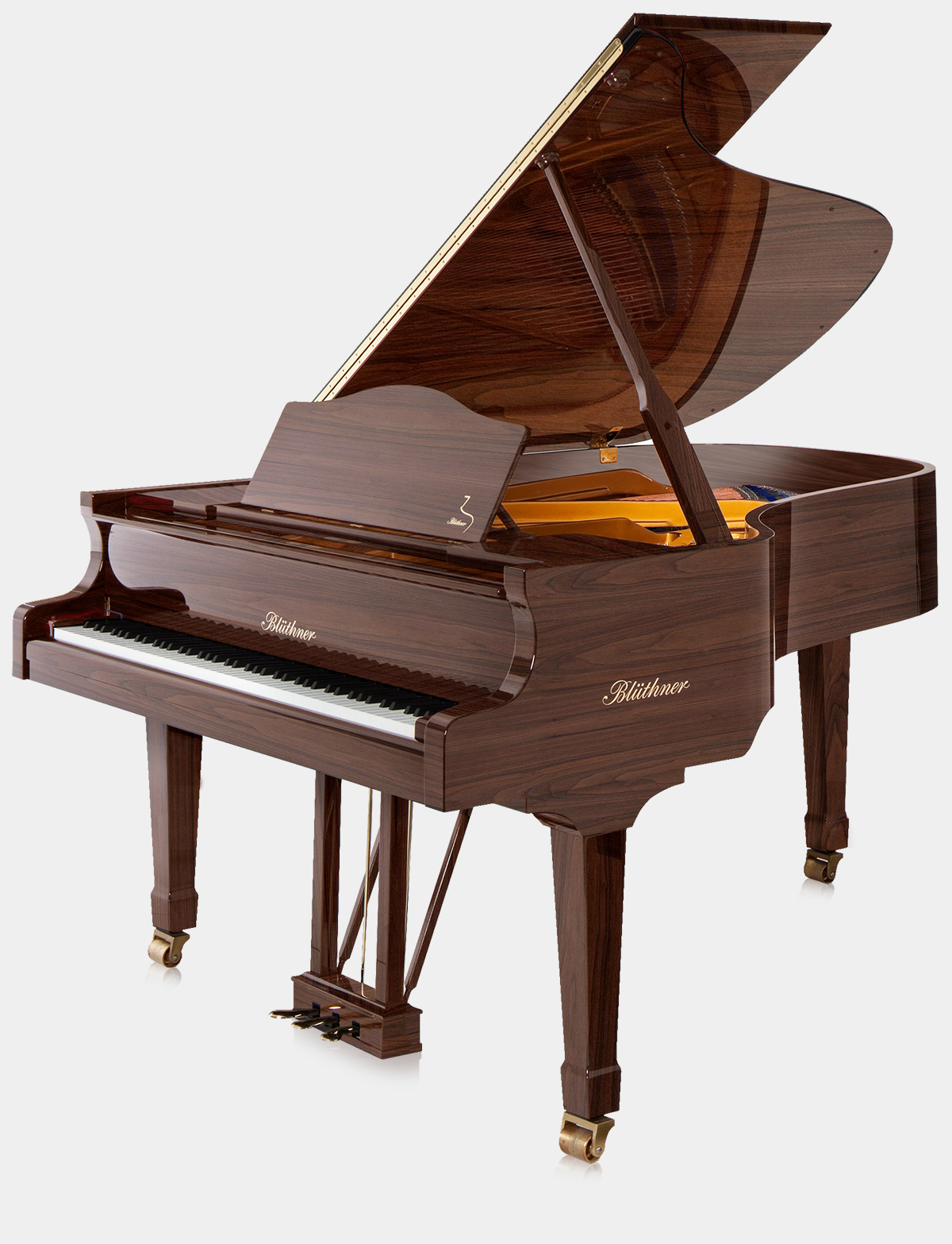 Blüthner Model 6 piano in Walnut finish