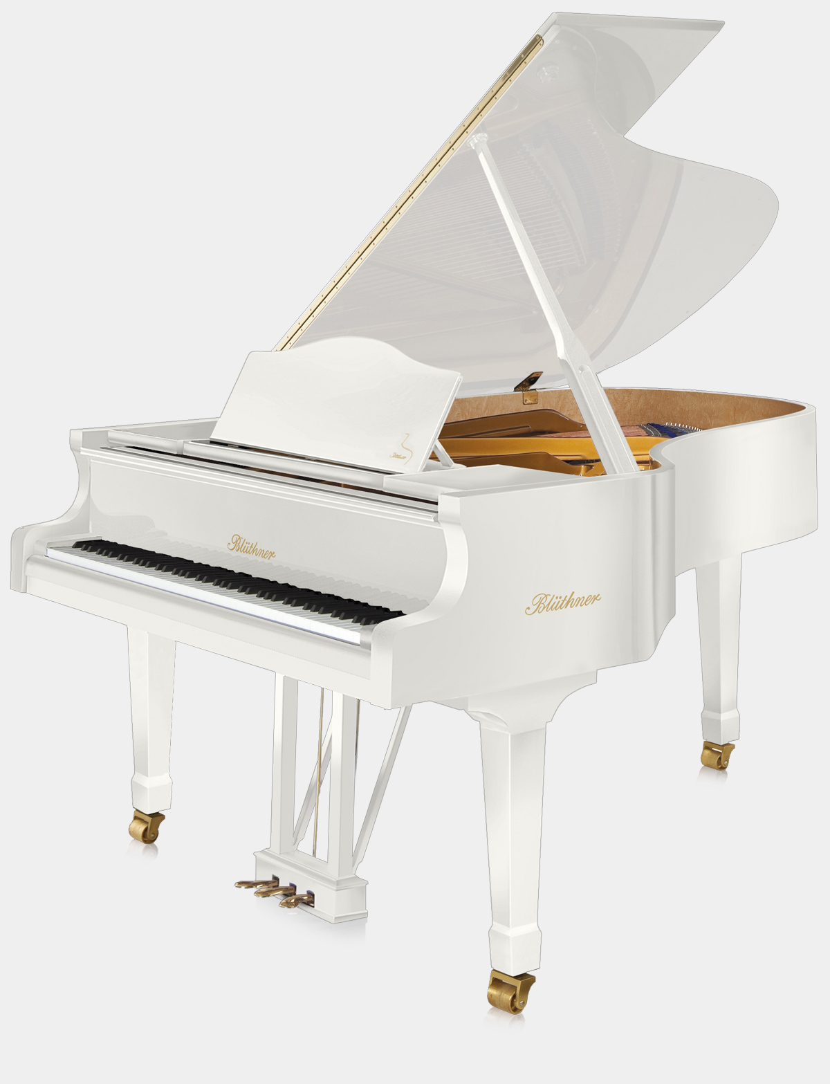 Blüthner Model 6 piano in White