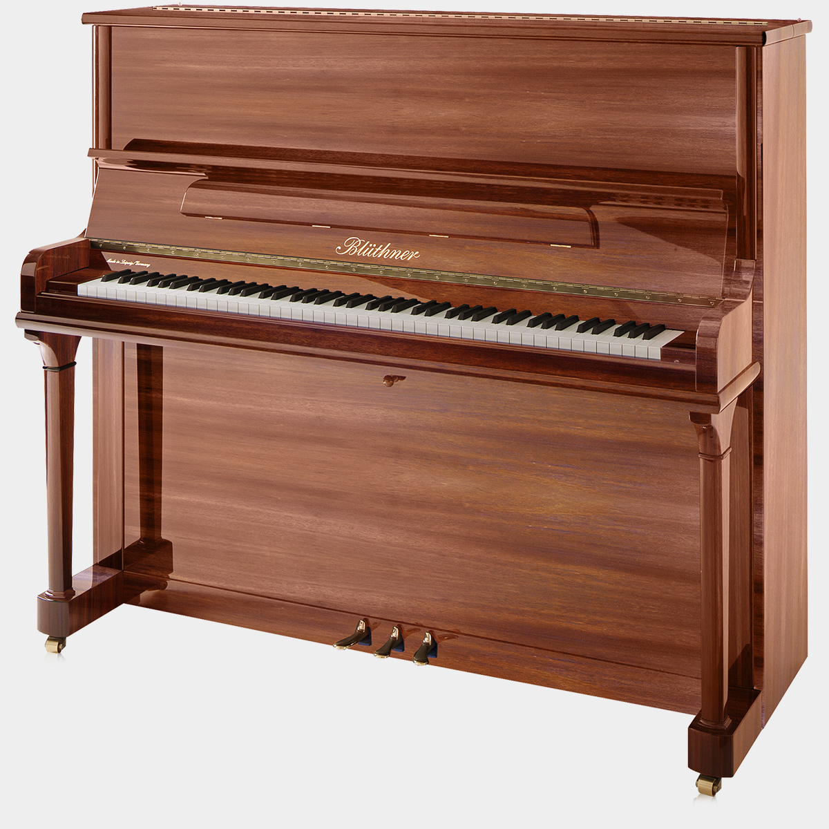 Blüthner Model B piano in Mahogany finish