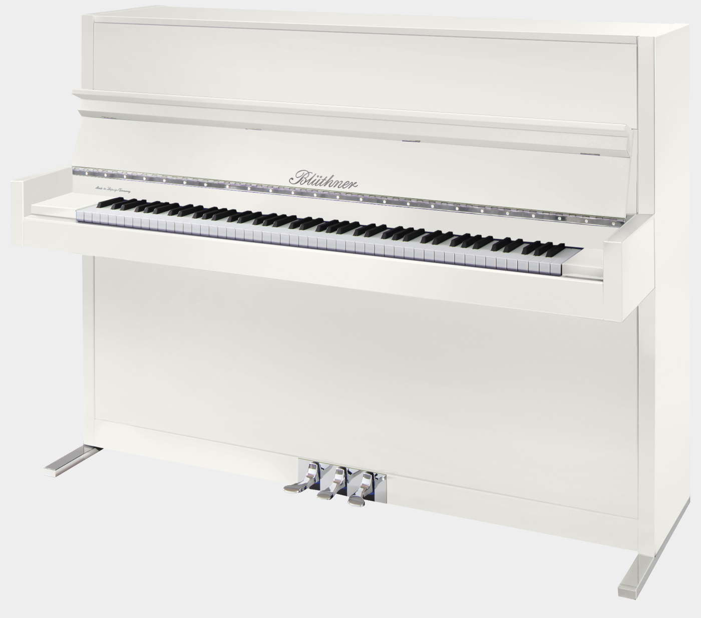 Blüthner Model D piano in White