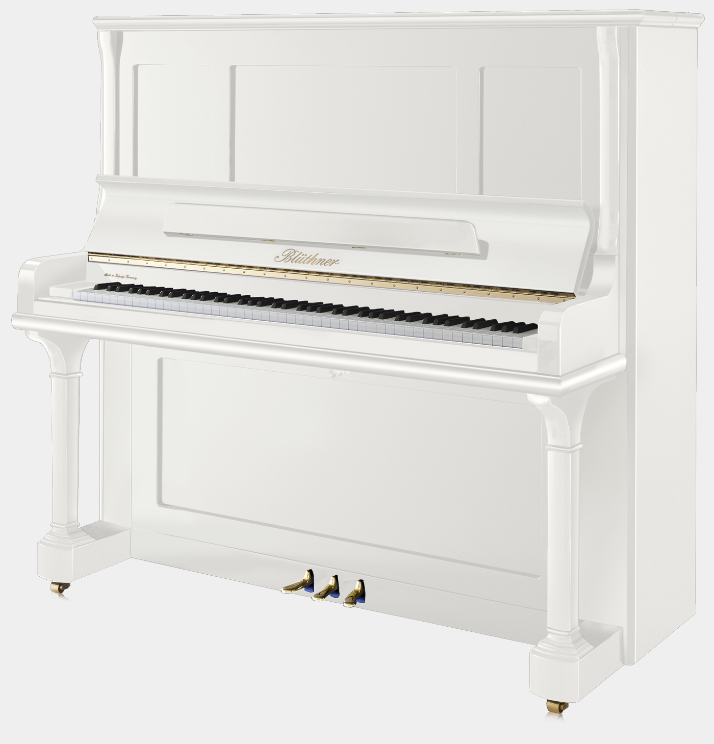 Blüthner Model S piano in White
