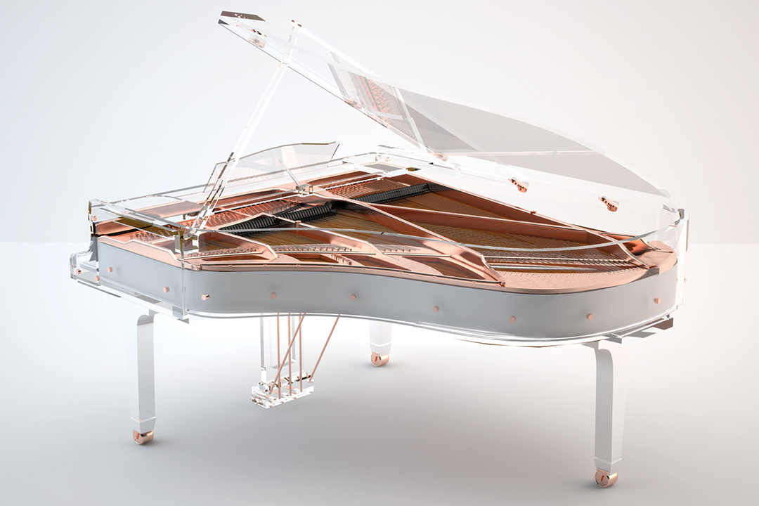 Bluthner Elegance Crystal Edition Piano