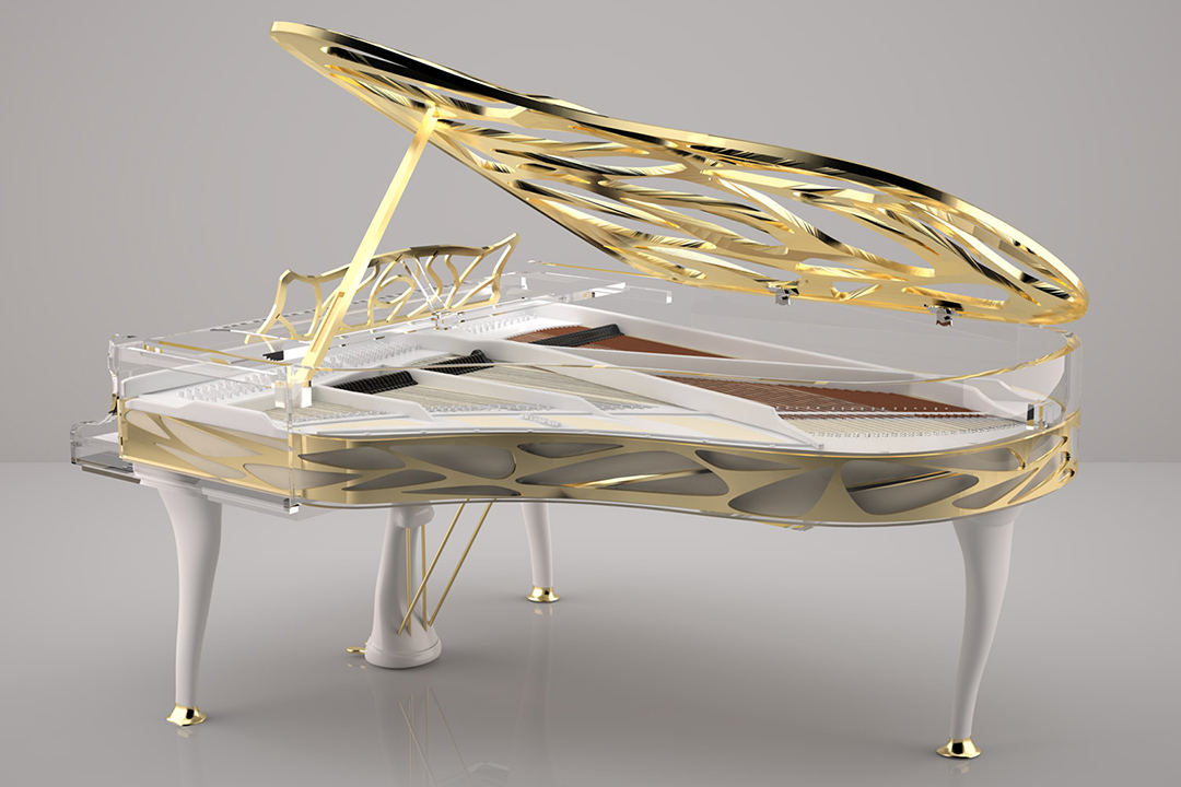 Bluthner Hive Crystal Edition Piano