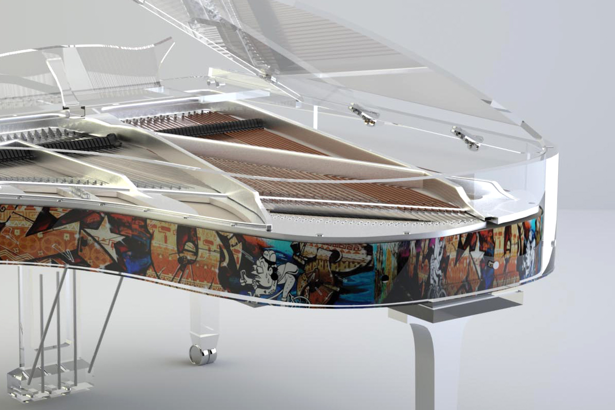 Blüthner Crystal Edition piano