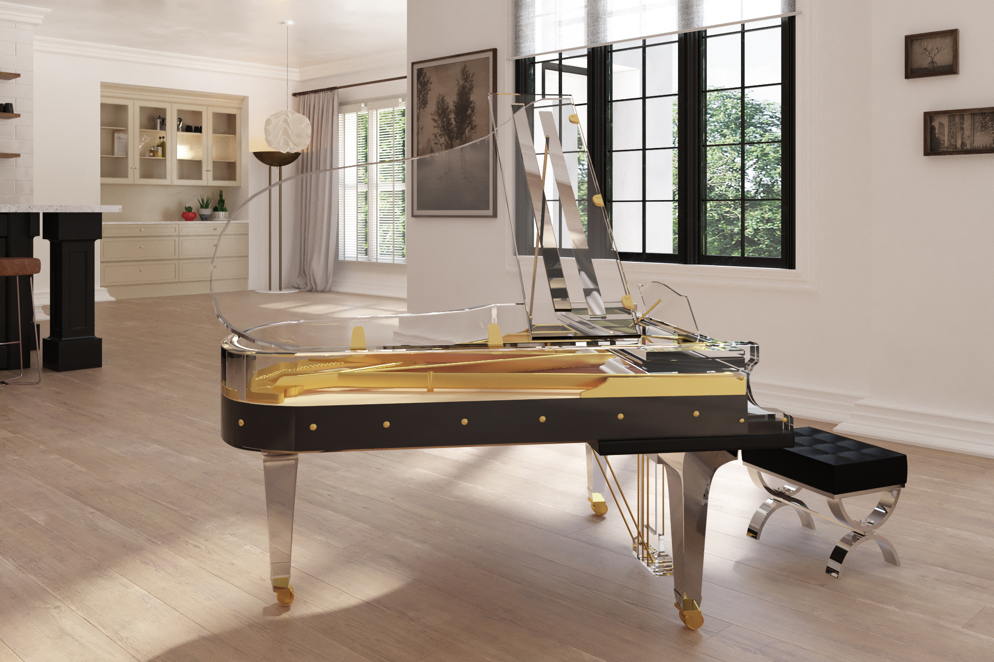 Bluthner Crystal Edition Grand Piano