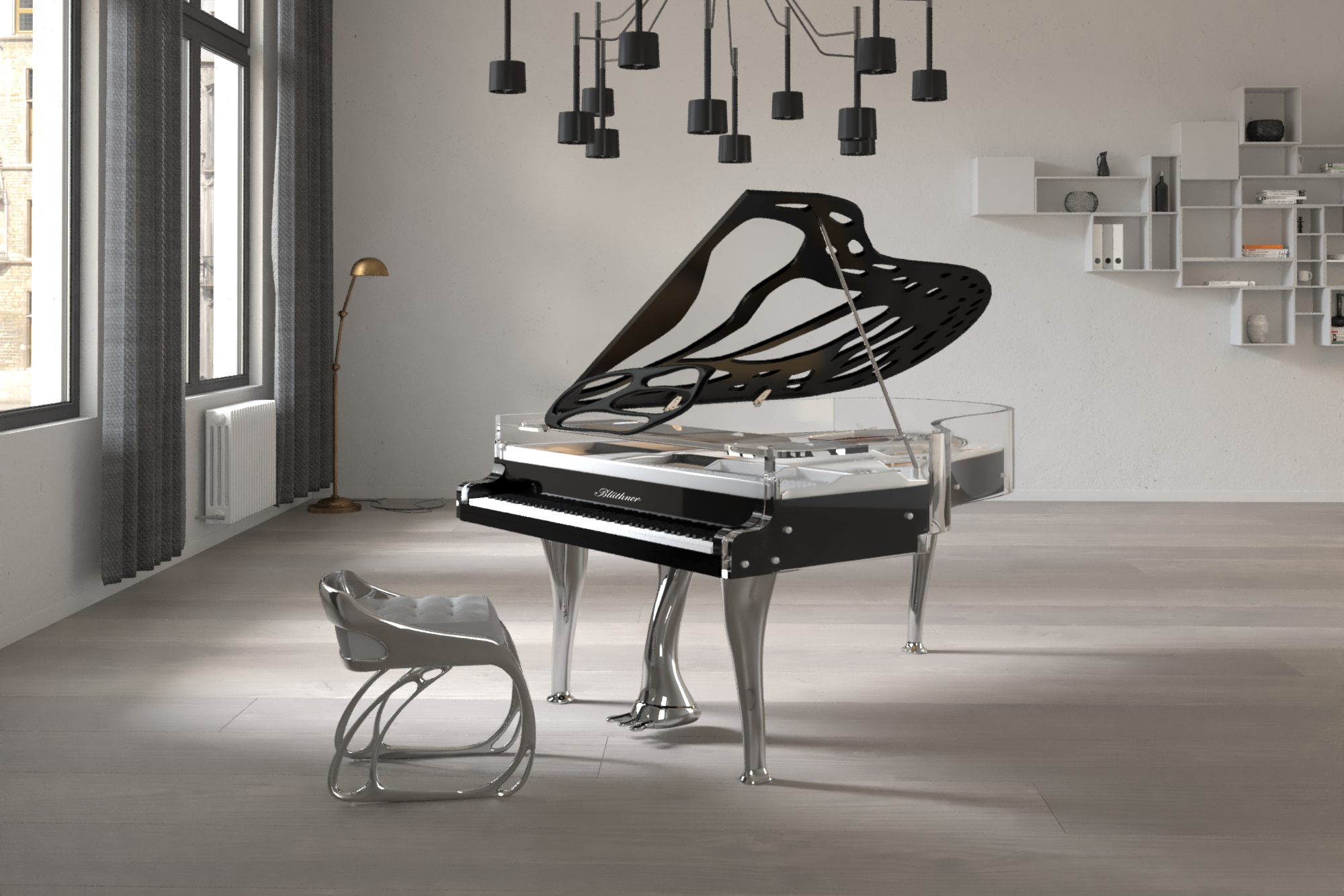 Bluthner Crystal Edition Grand Piano