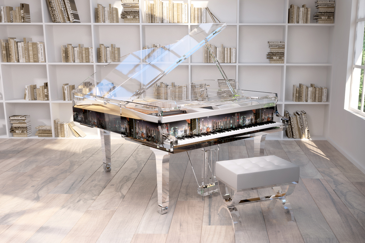 Crystal Elegance piano panoramic