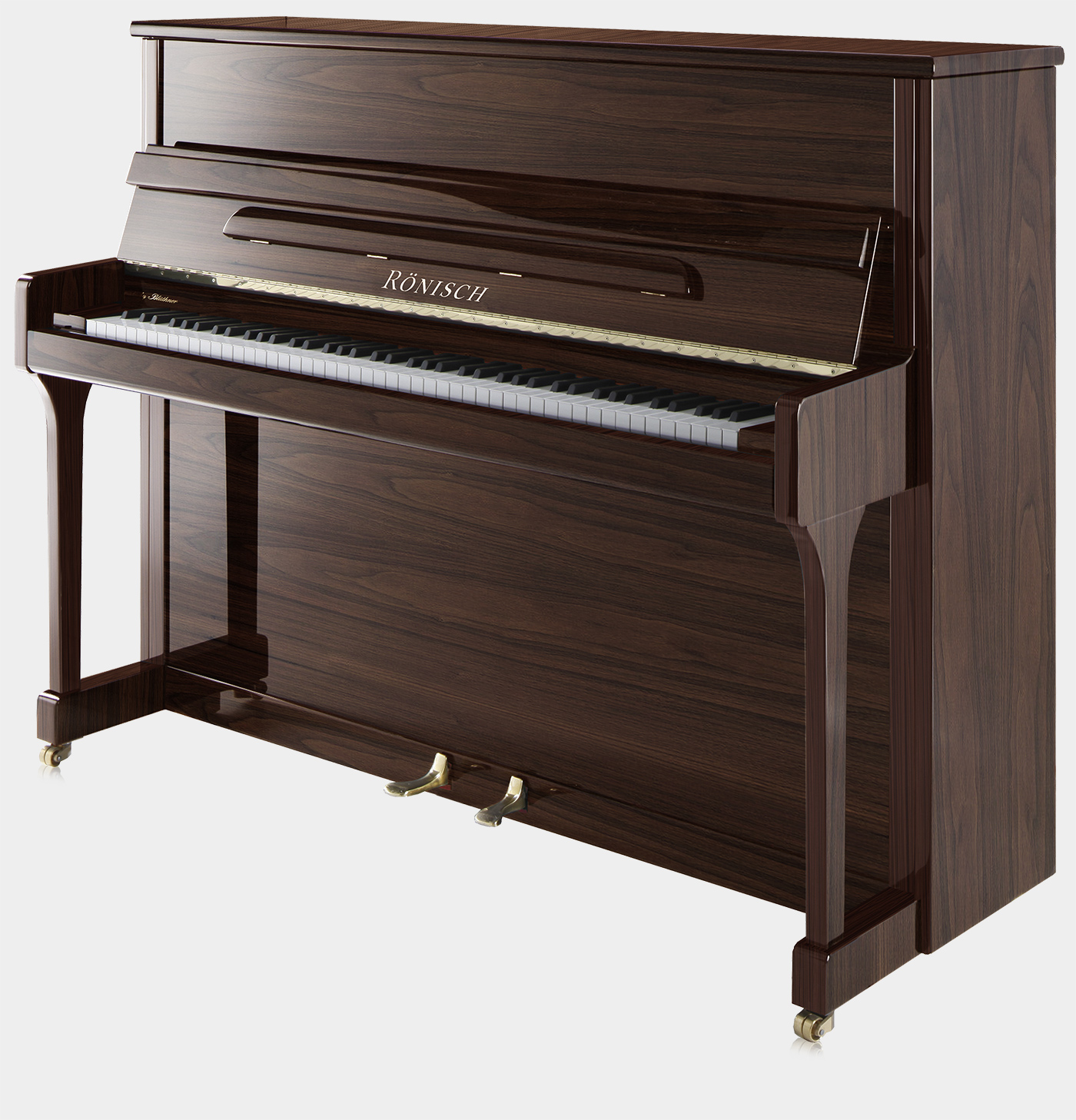 Rönisch 118k piano in Walnut finish