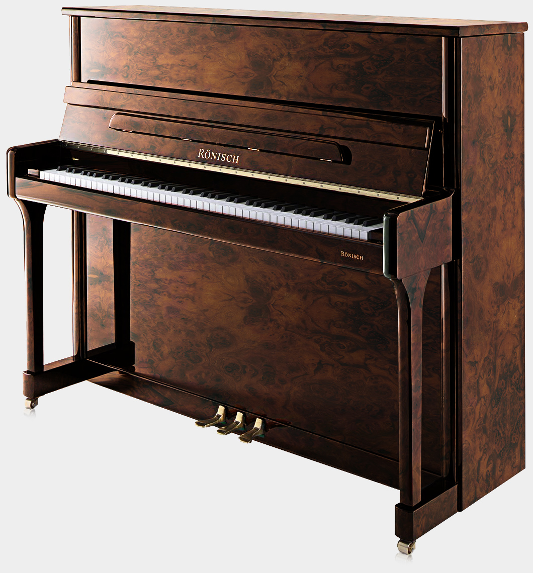 Rönisch 125k piano in Burl Walnut finish