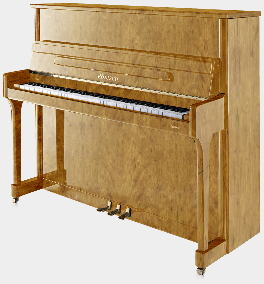 Rönisch 125k piano in Satinwood finish