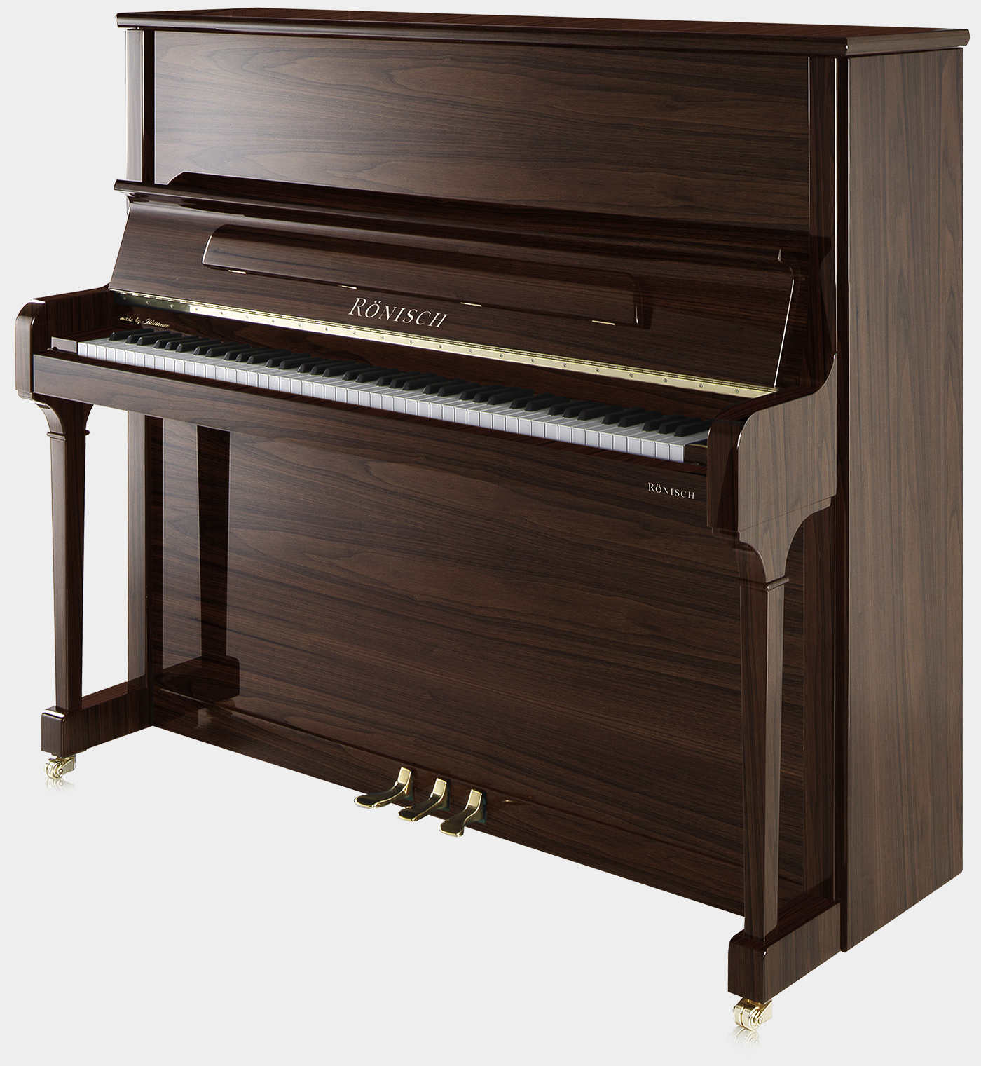 Rönisch 132k piano in Walnut finish