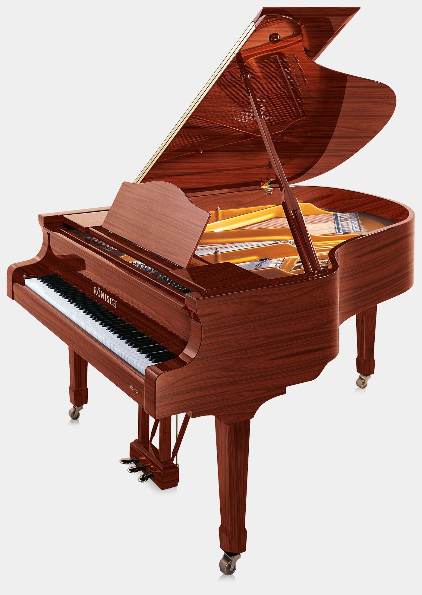 Rönisch 175k piano in Rosewood finish