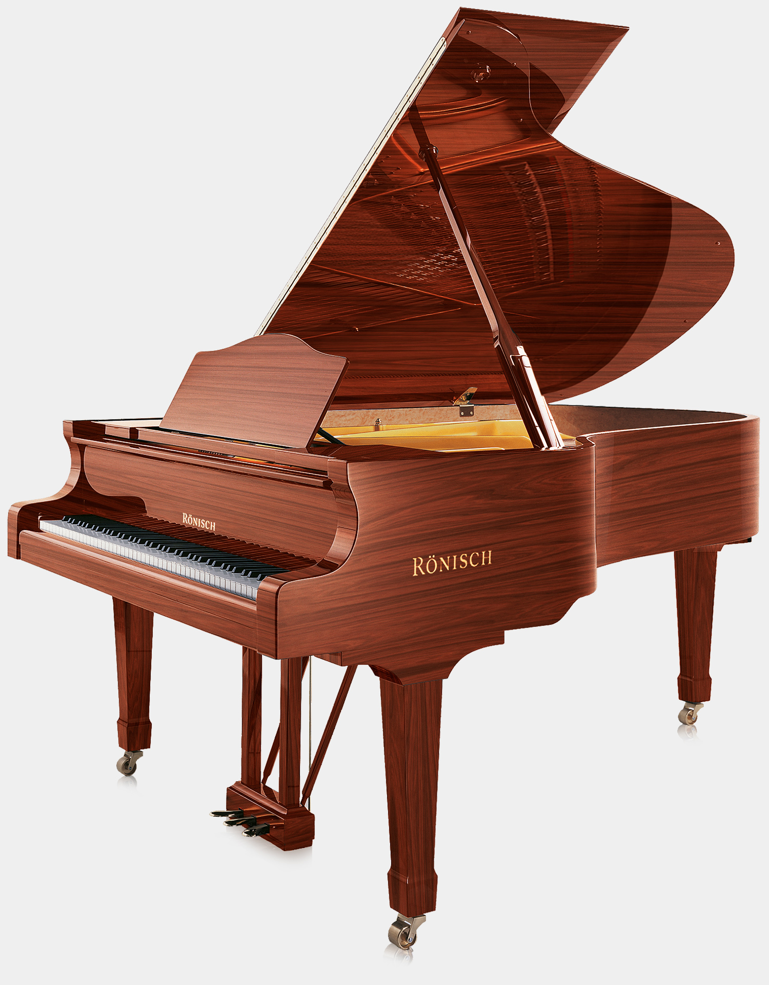 Rönisch 210 piano in Rosewood finish